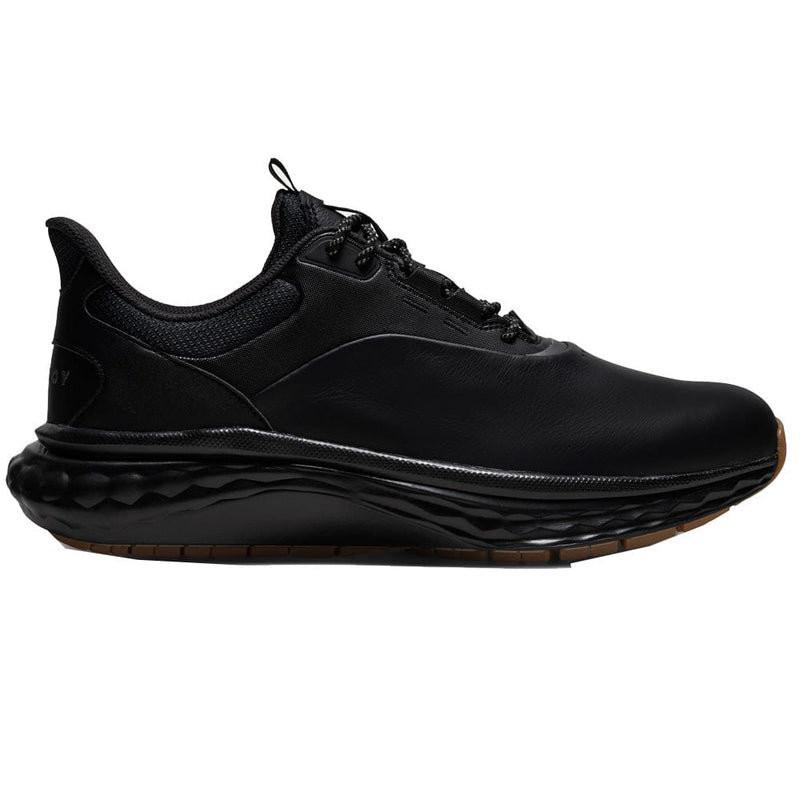 FootJoy Quantum Spikeless Waterproof Shoes - Black/Black/Gum