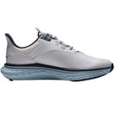 FootJoy Quantum Spikeless Waterproof Shoes - White/Navy/Blue