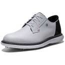 FootJoy Traditions Blucher Waterproof Spiked Shoes - White/Black/Red