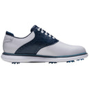 FootJoy Traditions Spiked Waterproof Shoes - White/Navy/Blue