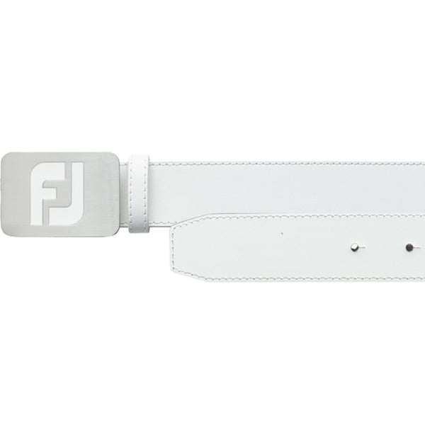 FootJoy Leather Golf Belt - White