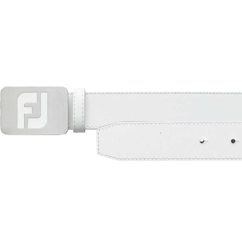 FootJoy Leather Golf Belt - White
