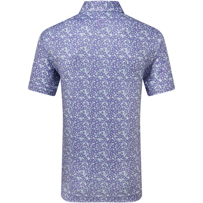 FootJoy Primrose Print Lisle Polo Shirt - Thistle