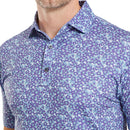 FootJoy Primrose Print Lisle Polo Shirt - Thistle