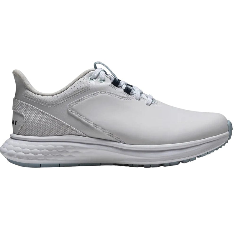 FootJoy Pulse Ladies Spikeless Waterproof Shoes - White/Grey/Blue