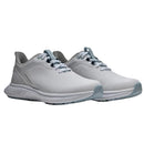 FootJoy Pulse Ladies Spikeless Waterproof Shoes - White/Grey/Blue