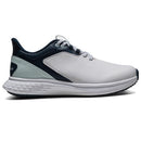 FootJoy Pulse Ladies Spikeless Waterproof Shoes - White/Navy/Blue