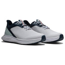 FootJoy Pulse Ladies Spikeless Waterproof Shoes - White/Navy/Blue