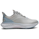 FootJoy Quantum Ladies Spikeless Waterproof Shoes - Grey/White/Blue