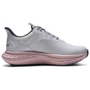 FootJoy Quantum Ladies Spikeless Waterproof Shoes - White/White/Pink