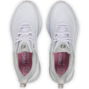 FootJoy Pro SL Ladies Waterproof Spikeless Shoes - White/White/Grey