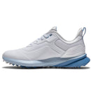 FootJoy Pro SL Ladies Waterproof Spikeless Shoes - White/White/Blue