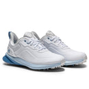 FootJoy Pro SL Ladies Waterproof Spikeless Shoes - White/White/Blue