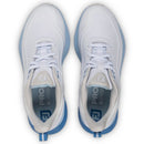 FootJoy Pro SL Ladies Waterproof Spikeless Shoes - White/White/Blue