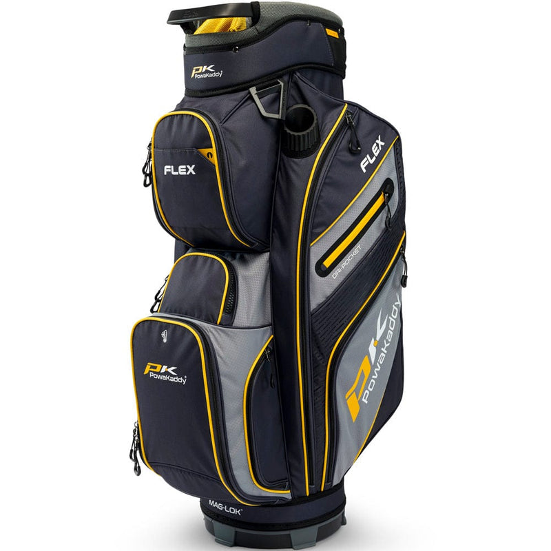 PowaKaddy FLEX Cart Bag - Grey/Yellow