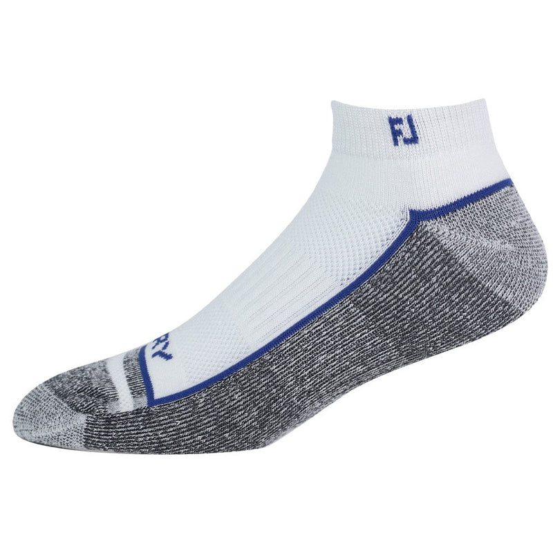 FootJoy Mens ProDry Sport Sock - White/Cobalt/Black