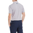 FootJoy Balance Stripe Lisle Polo Shirt - Skyway