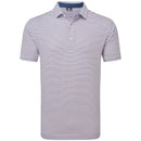 FootJoy Balance Stripe Lisle Polo Shirt - Skyway