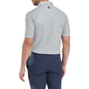 FootJoy Bounce Print Pique Polo Shirt - Grey