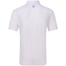 FootJoy Bounce Print Pique Polo Shirt - White/Hibiscus/Flint