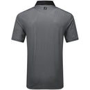FootJoy Checker Jacquard Polo Shirt - Black/White