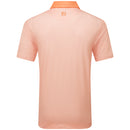 FootJoy Checker Jacquard Polo Shirt - Orange/White