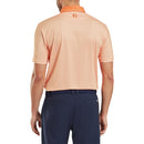 FootJoy Checker Jacquard Polo Shirt - Orange/White