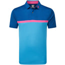 FootJoy Colour Block Interlock Polo Shirt - Ocean