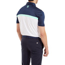 FootJoy Colour Block Interlock Polo Shirt - White