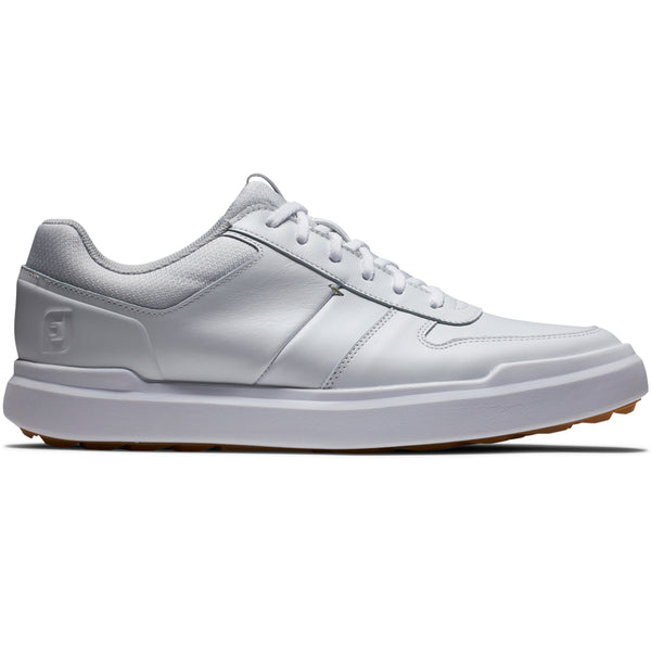 FootJoy Contour Casual Spikeless Waterproof Shoes - White/White/Grey