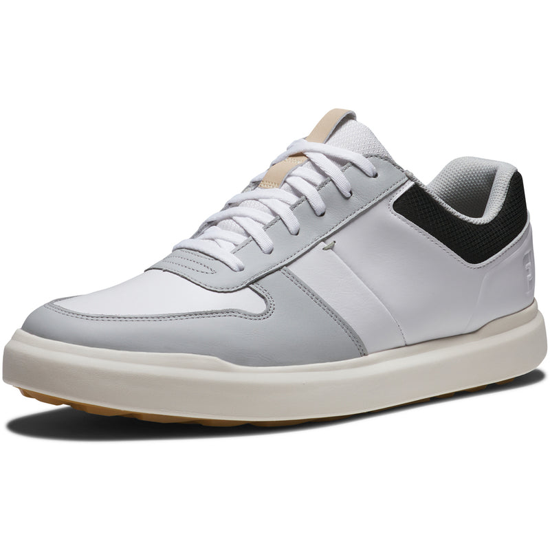 FootJoy Contour Casual Spikeless Shoes - White/Grey/Black