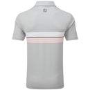 FootJoy Double Chest Band Pique Polo Shirt - Grey