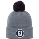 FootJoy FJ Solid Pom Pom Beanie - Grey