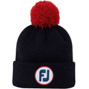 FootJoy FJ Solid Pom Pom Beanie - Navy