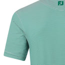 FootJoy Feeder Stripe Pique Polo Shirt - Field Green