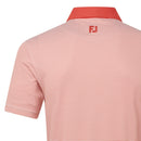 FootJoy Feeder Stripe Pique Polo Shirt - Nantucket Red