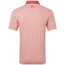 FootJoy Feeder Stripe Pique Polo Shirt - Nantucket Red