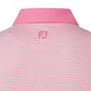 FootJoy Feeder Stripe Pique Polo Shirt - Pink Pop