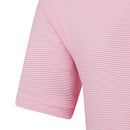 FootJoy Feeder Stripe Pique Polo Shirt - Pink Pop
