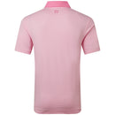 FootJoy Feeder Stripe Pique Polo Shirt - Pink Pop