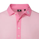FootJoy Feeder Stripe Pique Polo Shirt - Pink Pop