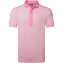 FootJoy Feeder Stripe Pique Polo Shirt - Pink Pop