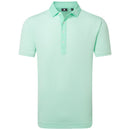 FootJoy Feeder Stripe Pique Polo Shirt - Sea Glass