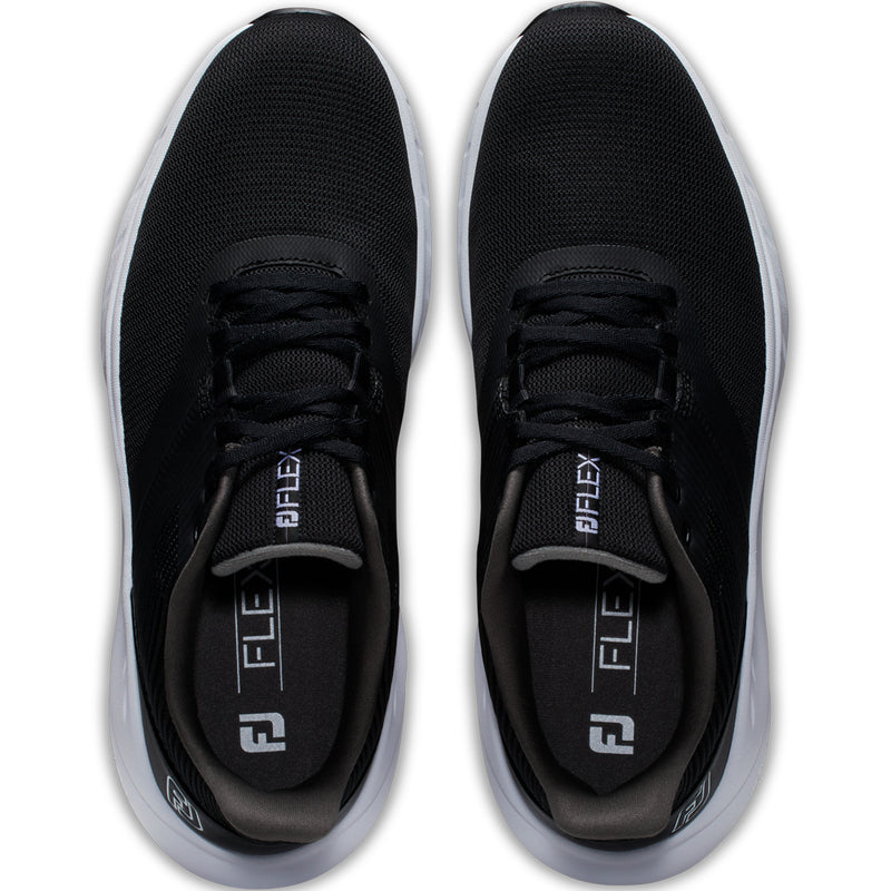 FootJoy Flex Spikeless Shoes - Black/Black/White