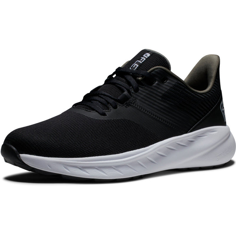 FootJoy Flex Spikeless Shoes - Black/Black/White