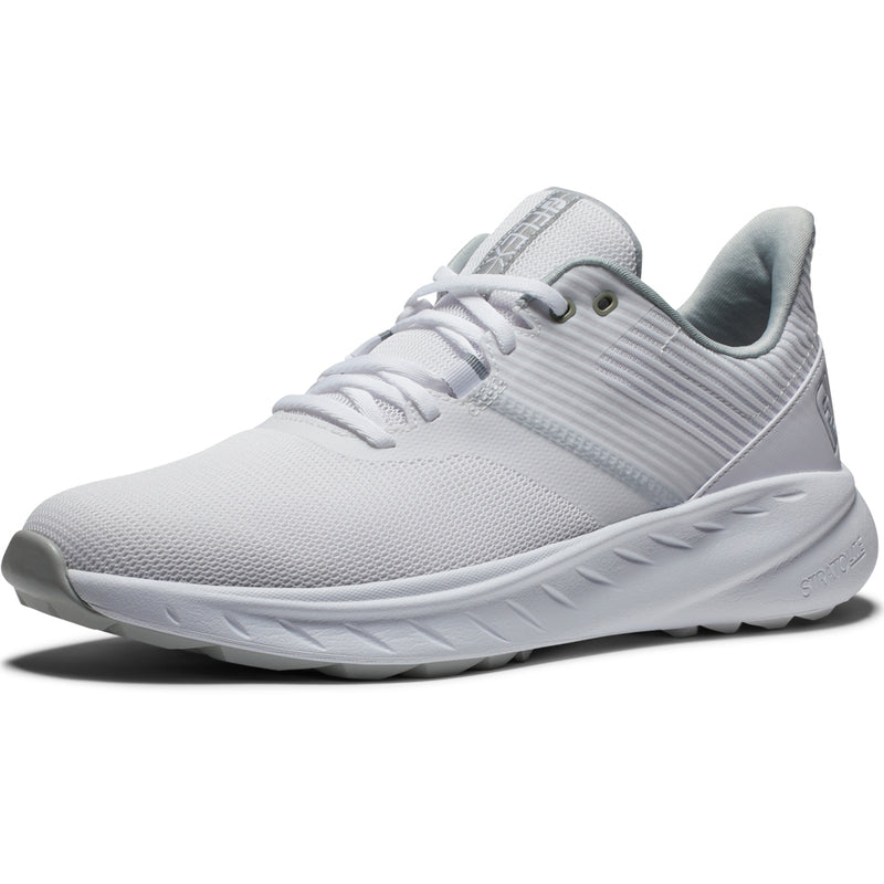FootJoy Flex Spikeless Shoes - White/White/Grey