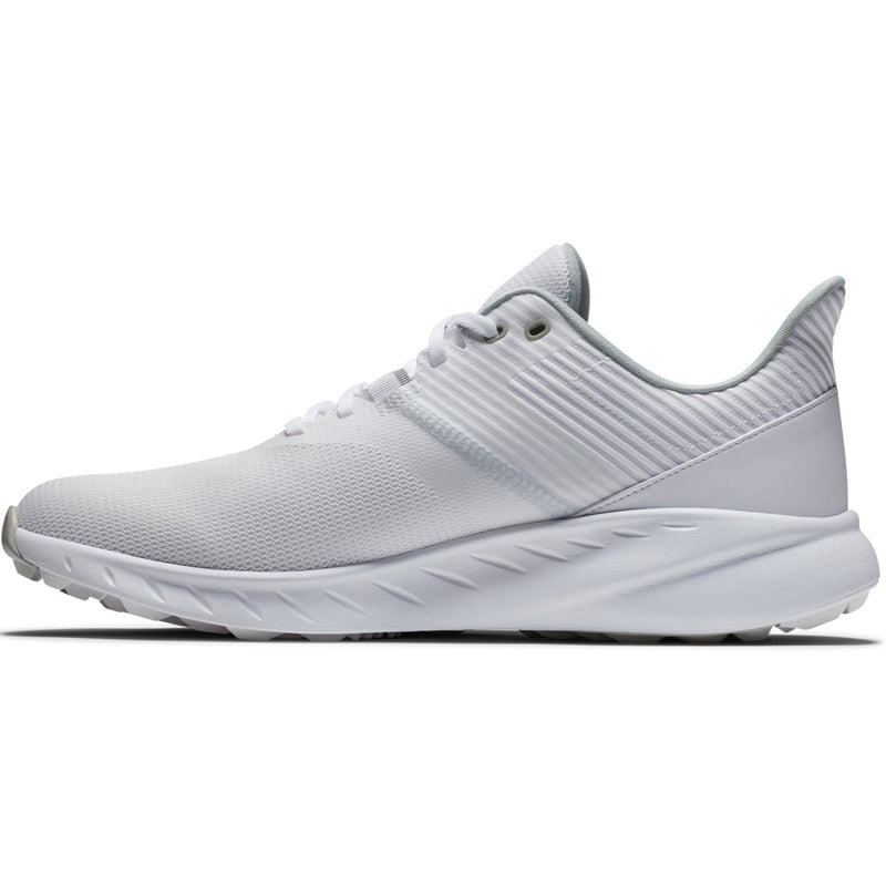 FootJoy Flex Spikeless Shoes - White/White/Grey