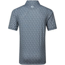 FootJoy Floral Sketch Print Lisle Polo Shirt - White/Navy