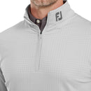 FootJoy Glen Plaid Print Chillout Pullover - Grey Cliff