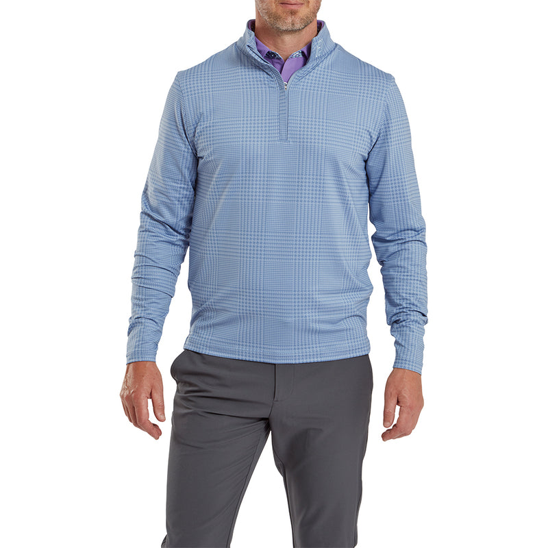 FootJoy Glen Plaid Print Chillout Pullover - Storm